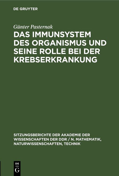Produktbild: Das Immunsystem des Organismus und seine Rolle bei der Krebserkrankung