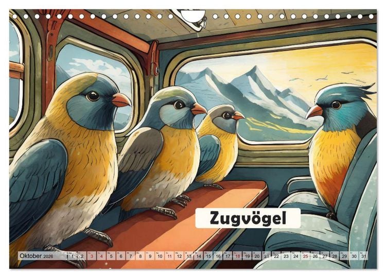 Produktbild: Wortw&ouml;rtlich - Tierische Spr&uuml;che (Wandkalender 2026 DIN A4 quer), CALVENDO Monatskalender