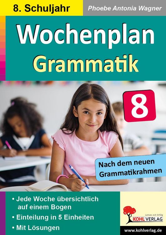 Produktbild: Wochenplan Grammatik / Klasse 8