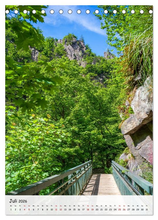 Produktbild: Das Bodetal - Der Grand Canyon des Ostens (Tischkalender 2026 DIN A5 hoch), CALVENDO Monatskalender