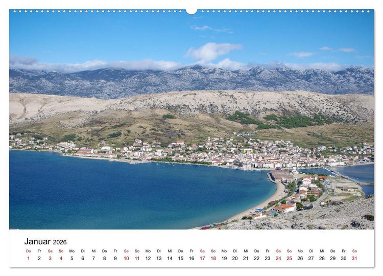 Produktbild: Kroatien 2026 (hochwertiger Premium Wandkalender 2026 DIN A2 quer), Kunstdruck in Hochglanz