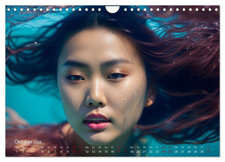 Produktbild: Models unter Wasser (Wandkalender 2026 DIN A4 quer), CALVENDO Monatskalender
