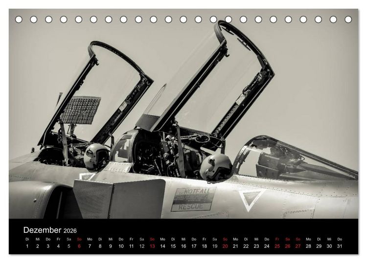 Produktbild: Phantoms bei der Luftwaffe (Tischkalender 2026 DIN A5 quer), CALVENDO Monatskalender