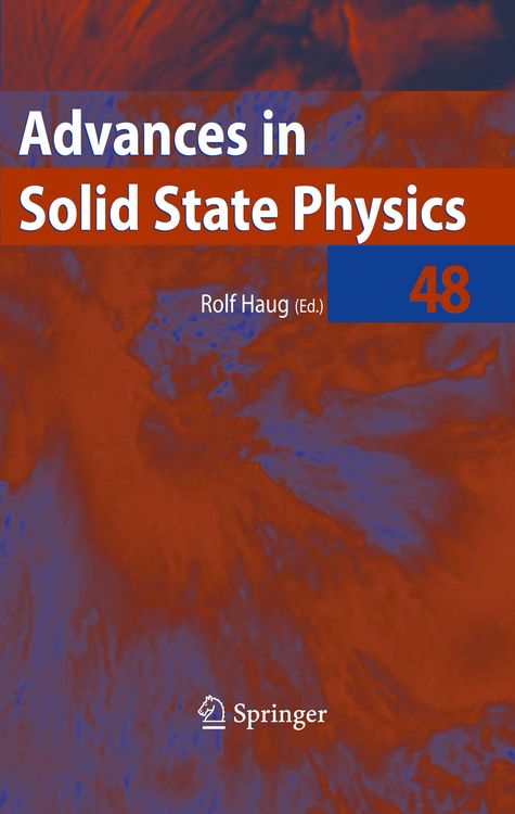 Produktbild: Advances in Solid State Physics 48