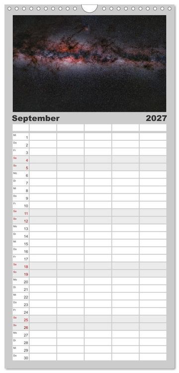 Produktbild: Familienplaner 2027 - Deepsky XVII mit 5 Spalten (Wandkalender, 21 x 45 cm) CALVENDO