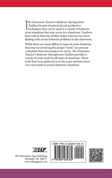 Produktbild: The Classroom Teacher's Behavior Management Toolbox(HC)
