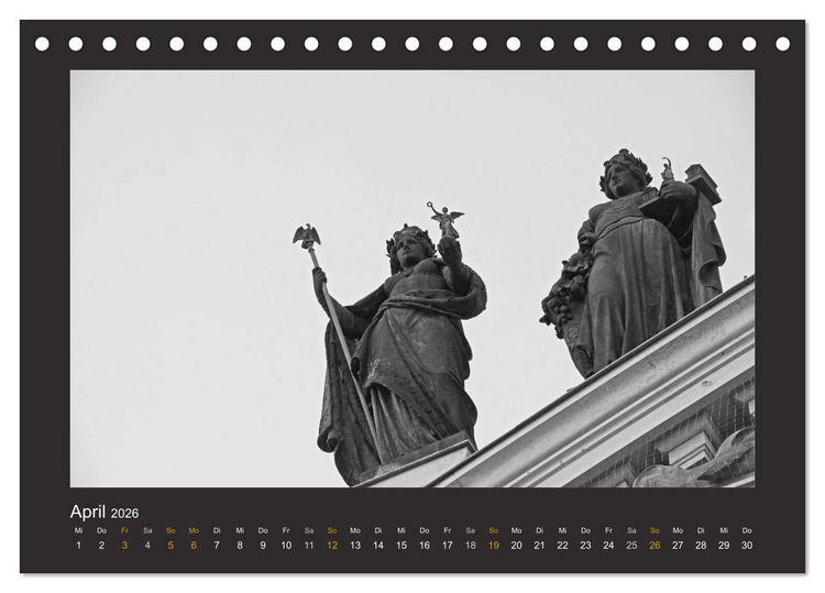 Produktbild: Dresdens stille Gesten (Tischkalender 2026 DIN A5 quer), CALVENDO Monatskalender