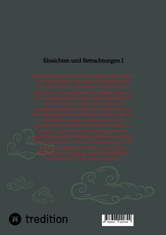 Produktbild: Einsichten und Betrachtungen I