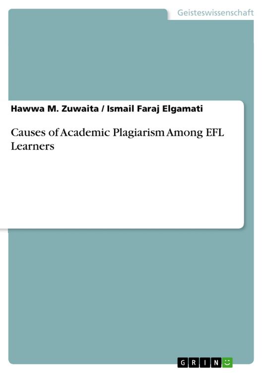 Produktbild: Causes of Academic Plagiarism Among EFL Learners