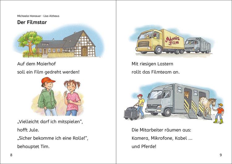 Produktbild: Die sch&ouml;nsten Lesel&ouml;wen-Geschichten zum Lesenlernen - Ponys und Pferde