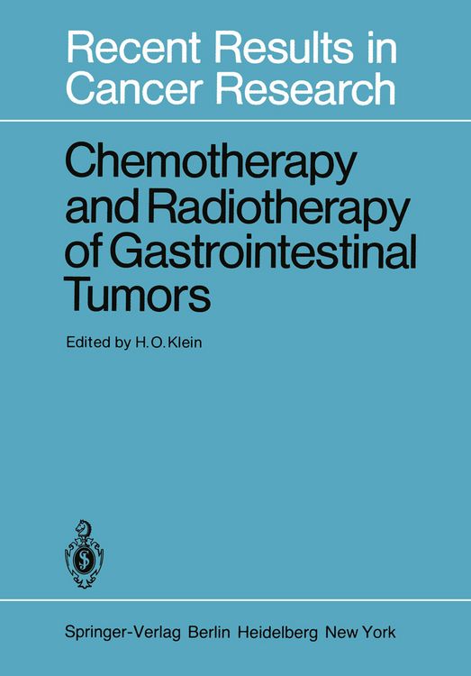 Produktbild: Chemotherapy and Radiotherapy of Gastrointestinal Tumors