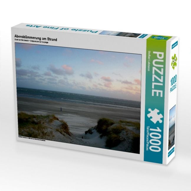 Produktbild: CALVENDO Puzzle Abendd&auml;mmerung am Strand | 1000 Teile Lege-Gr&ouml;&szlig;e 64x48cm Foto-Puzzle f&uuml;r gl&uuml;ckliche Stunden