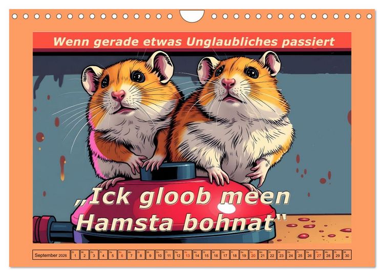Produktbild: Liebenswerte Berliner Mundart (Wandkalender 2026 DIN A4 quer), CALVENDO Monatskalender