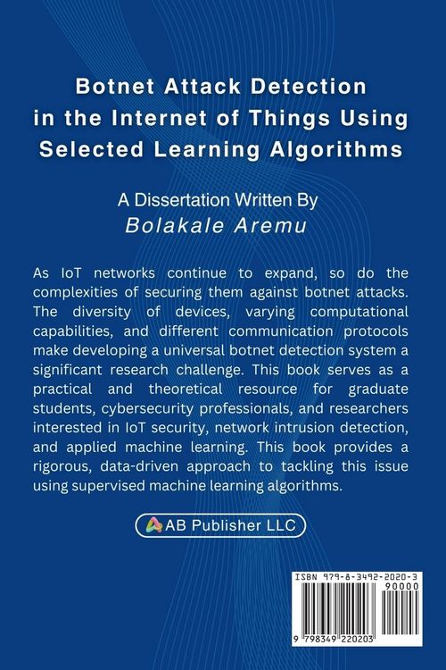 Produktbild: Botnet Attack Detection in the Internet of Things Using Selected Learning Algorithms