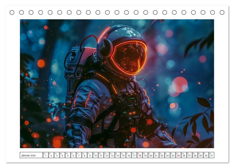 Produktbild: Galaktische Abenteuer (Tischkalender 2026 DIN A5 quer), CALVENDO Monatskalender