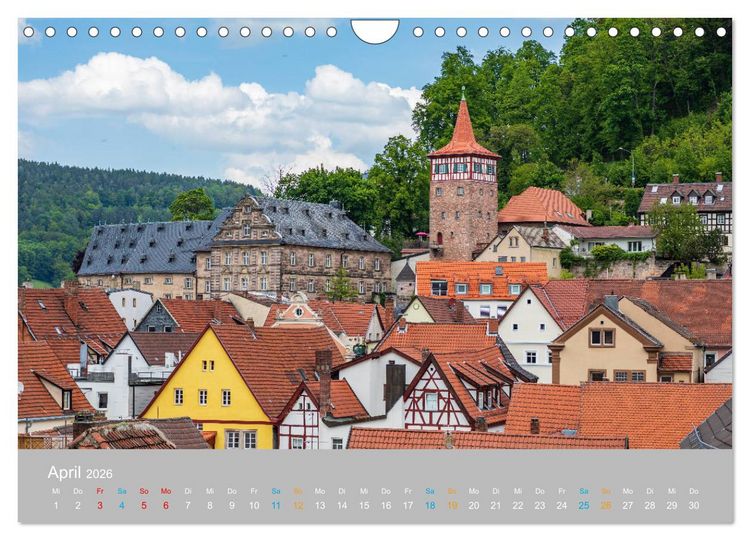 Produktbild: Kulmbach - zu F&uuml;&szlig;en der Plassenburg (Wandkalender 2026 DIN A4 quer), CALVENDO Monatskalender