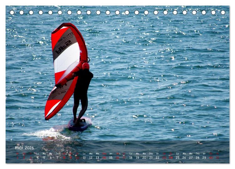 Produktbild: Plaisirs nautiques (Calendrier de bureau 2026 DIN A5 vertical), CALVENDO calendrier mensuel