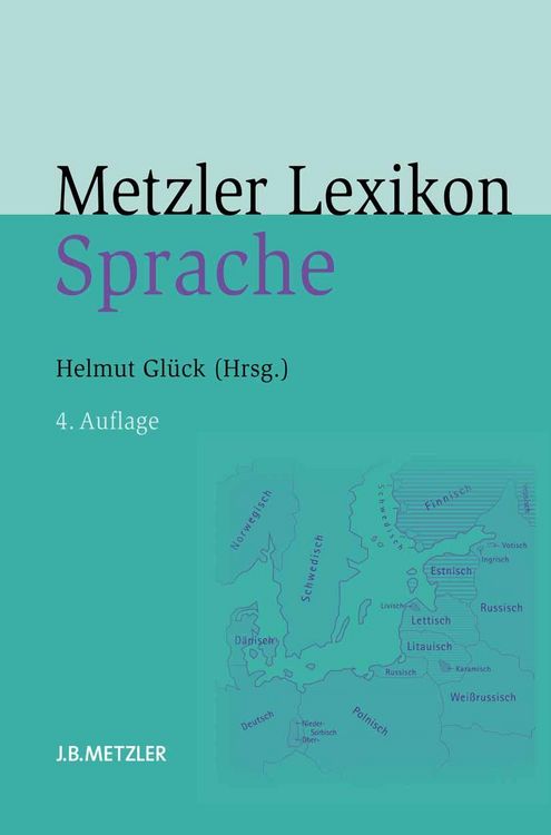 Produktbild: Metzler Lexikon Sprache