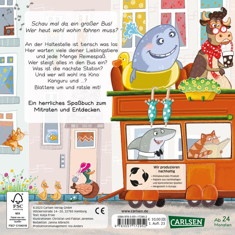 Produktbild: Zebra, Nilpferd und Gazelle laufen schnell zur ... Haltestelle!