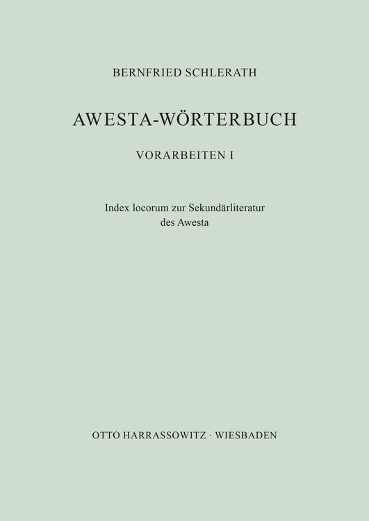 Produktbild: Awesta-W&ouml;rterbuch