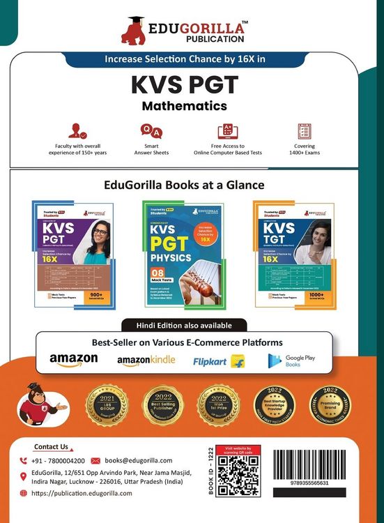 Produktbild: KVS PGT Mathematics Exam Prep Book 2023 (Subject Specific)