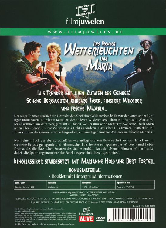 Wetterleuchten um Maria - Filmjuwelen