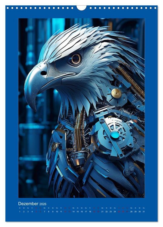 Produktbild: Leuchtend blaue Kraft (Wandkalender 2026 DIN A3 hoch), CALVENDO Monatskalender