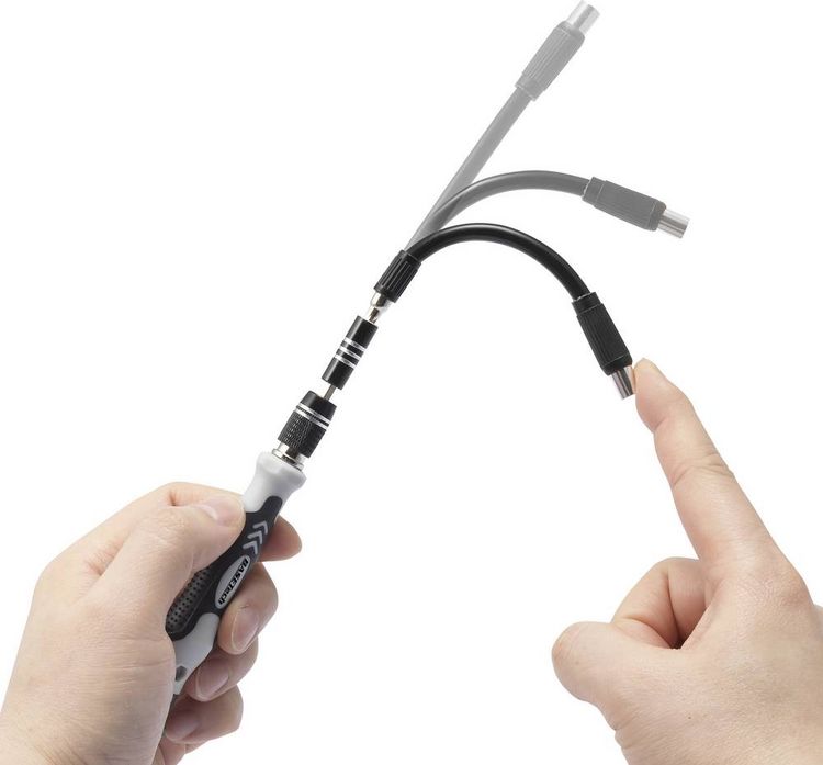 Produktbild: Basetech BT-2247898 Bit-Set 116teilig inkl. Bithalter-Schraubendreher