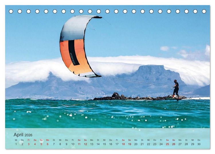 Produktbild: Wassersport - Fun pur (Tischkalender 2026 DIN A5 quer), CALVENDO Monatskalender