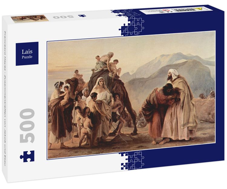 Produktbild: Lais Puzzle Francesco Hayez - Zusammentreffen von Jakob und Esau 500 Teile