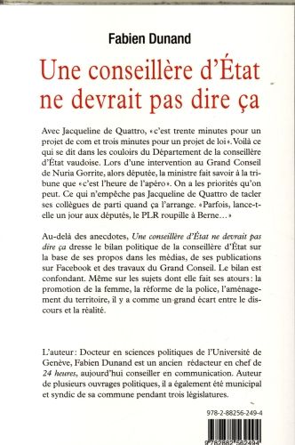 Produktbild: Une conseill&egrave;re d&Eacute;tat ne devrait pas dire &ccedil;a