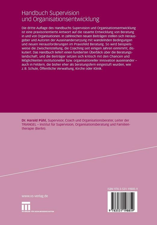 Produktbild: Handbuch Supervision und Organisationsentwicklung