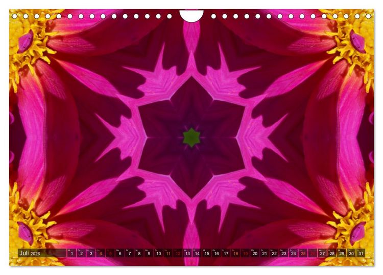 Produktbild: Natur im Kaleidoskop (Wandkalender 2026 DIN A4 quer), CALVENDO Monatskalender