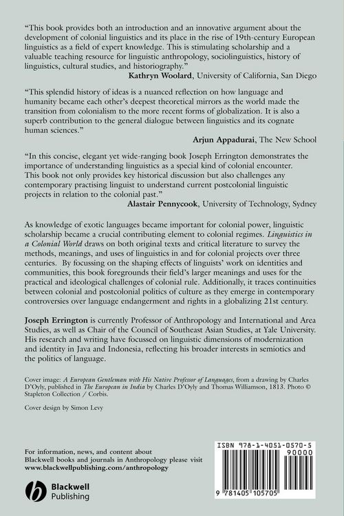 Produktbild: Linguistics in a Colonial World