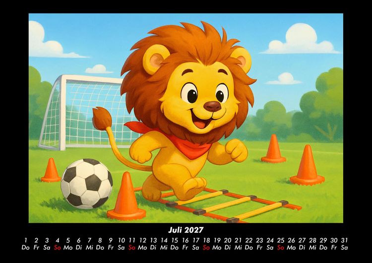 Produktbild: Buschi und das Fu&szlig;balljahr 2027 Fotokalender DIN A3