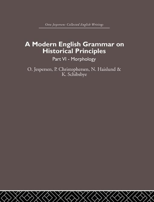 Produktbild: A Modern English Grammar on Historical Principles