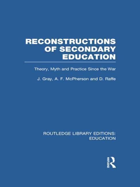 Produktbild: Gray, J: Reconstructions of Secondary Education