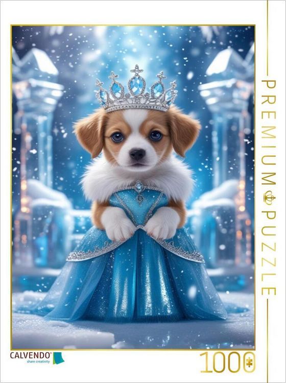 Produktbild: CALVENDO Puzzle Die Schneek&ouml;nigin-Hundewelpe | 1000 Teile Lege-Gr&ouml;&szlig;e 64x48cm Foto-Puzzle f&uuml;r gl&uuml;ckliche Stunden