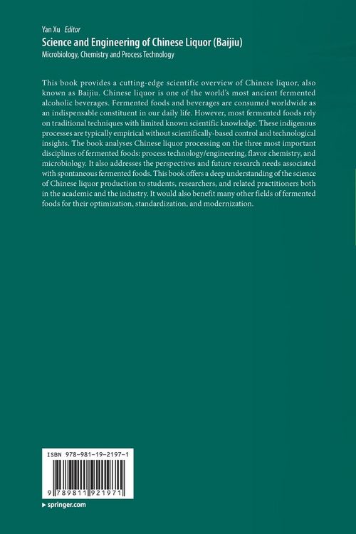 Produktbild: Science and Engineering of Chinese Liquor (Baijiu)