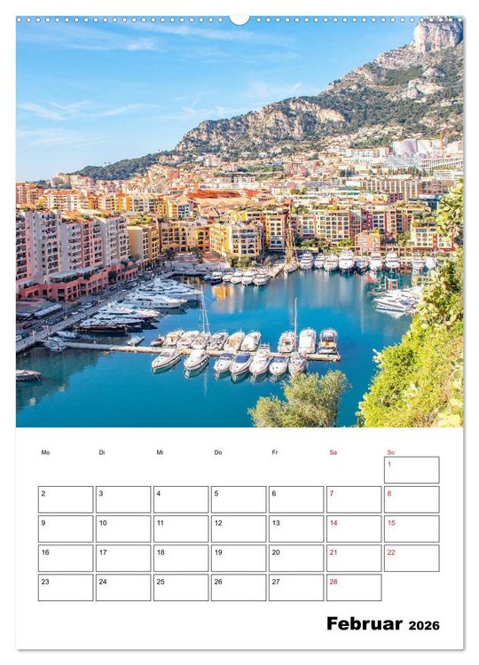 Produktbild: C&ocirc;te d&rsquo;Azur - Reiseziel am Mittelmeer (hochwertiger Premium Wandkalender 2026 DIN A2 hoch), Kunstdruck in Hochglanz