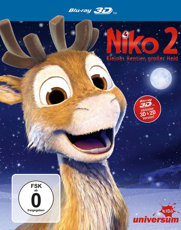 Produktbild: Niko 2 - Kleines Rentier, gro&szlig;er Held (inkl. 2D-Version)