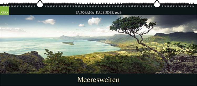 Produktbild: GEO Panorama: Meeresweiten 2026 - Panorama-Kalender - Wand-Kalender - Groß-Format - 120x50
