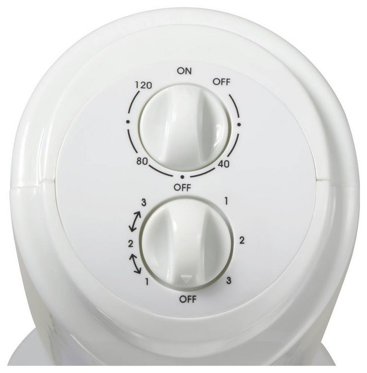 Produktbild: Sygonix Turmventilator 50W (&Oslash; x H) 270mm x 805mm Wei&szlig; Oszillierend, Timer