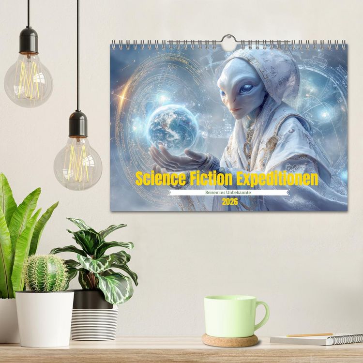 Produktbild: Science Fiction Expeditionen - Reisen ins Unbekannte (Wandkalender 2026 DIN A4 quer), CALVENDO Monatskalender