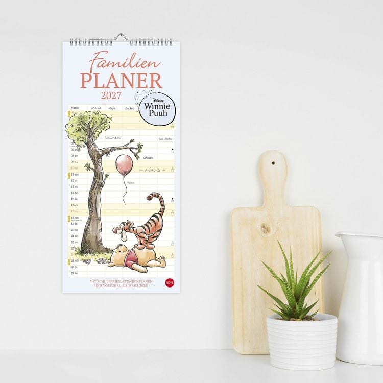 Produktbild: Winnie Puuh Familienplaner 2027