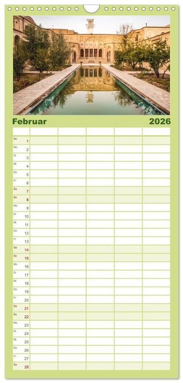 Produktbild: Familienplaner 2026 - Persische Kultur Irans mit 5 Spalten (Wandkalender, 21 x 45 cm) CALVENDO
