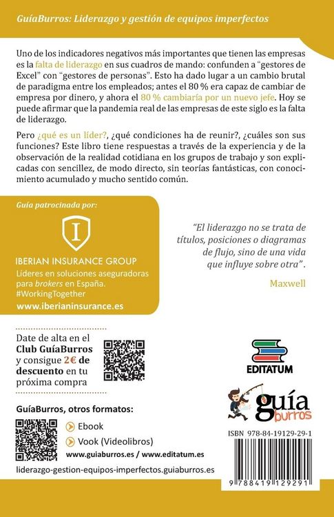 Produktbild: Gu&iacute;aBurros Liderazgo y gesti&oacute;n de equipos imperfectos