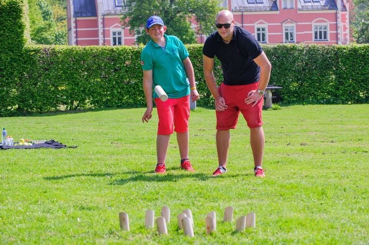 Produktbild: BEX 511-150 - Number Kubb Original, Nummern Kubb aus Gummibaum Holz