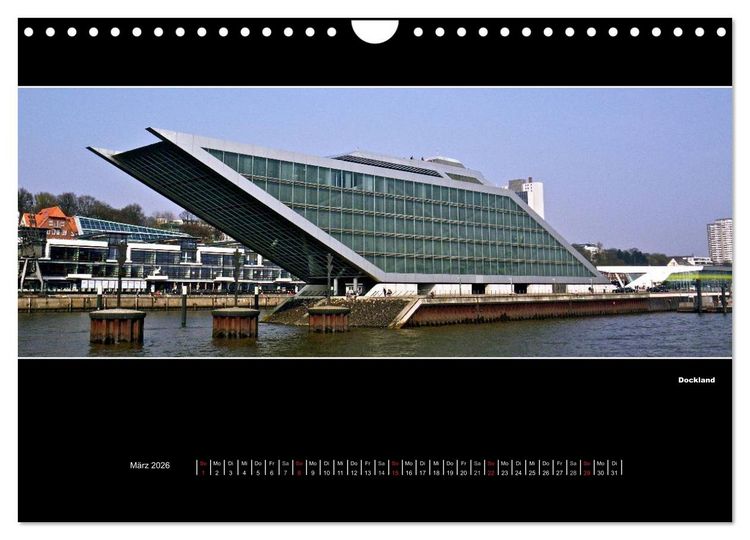 Produktbild: Hamburg Panoramen 2026 (Wandkalender 2026 DIN A4 quer), CALVENDO Monatskalender