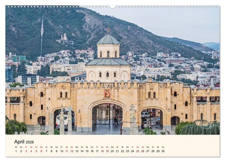 Produktbild: Tiflis - Die Metropole Georgiens (Wandkalender 2026 DIN A2 quer), CALVENDO Monatskalender